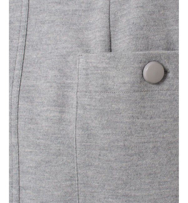 allureville「カラーメルトン釦付キタイトスカート 」|スカート|