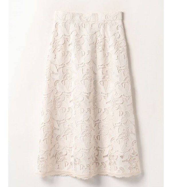 LOULOU WILLOUGHBY「【LOULOU WILLOUGHBY】ブロシェコスモフラワーレーススカート」|スカート|