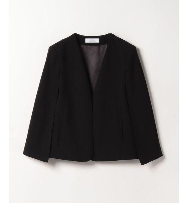 LOULOU WILLOUGHBY「【LOULOU WILLOUGHBY】リトルブラックケープジャケット」|その他|ブラック