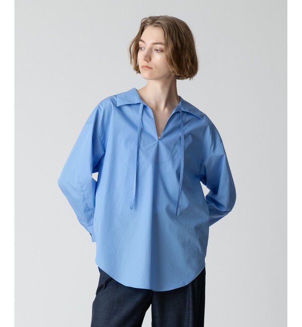 allureville「スーピマコットンスキッパーシャツ」|シャツ・ブラウス|