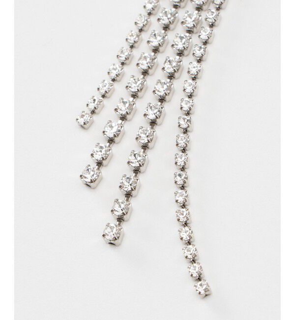 allureville「TRIANGLEビジューイヤリング」|イヤリング|