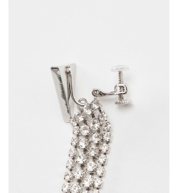 allureville「TRIANGLEビジューイヤリング」|イヤリング|