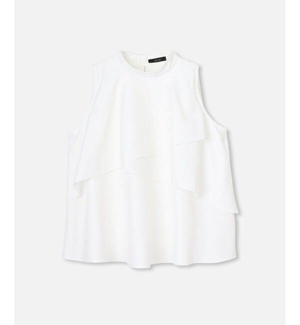 allureville「ホルターネックフリルブラウス」|シャツ・ブラウス|ホワイト