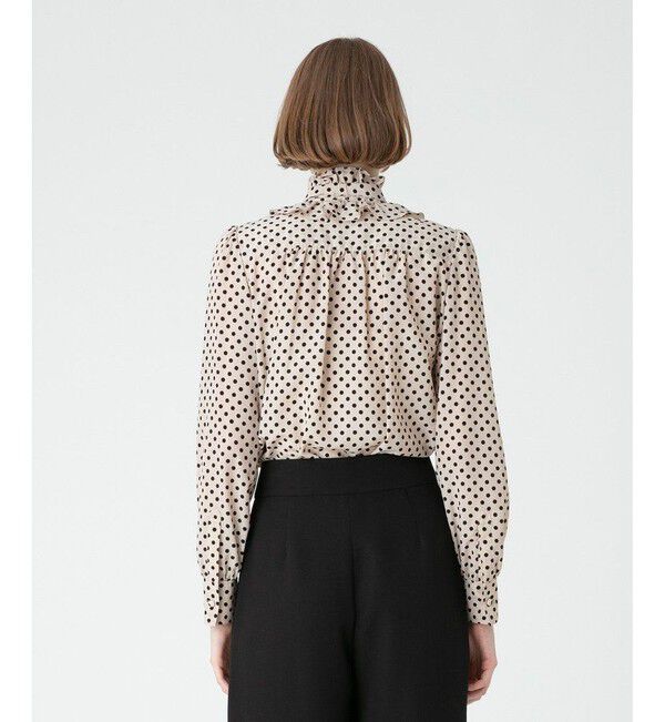 LOULOU WILLOUGHBY「【LOULOU WILLOUGHBY】◇ デシンドットフリルボウタイブラウス」|シャツ・ブラウス|