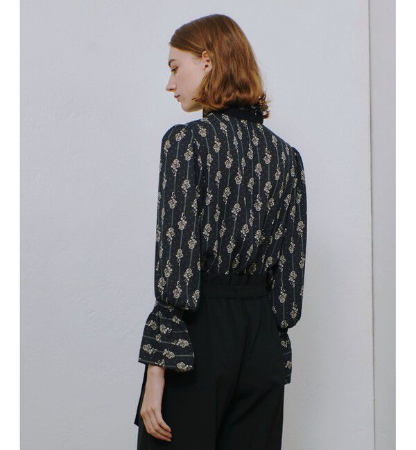 allureville「プチフルールプリントブラウス」|シャツ・ブラウス|