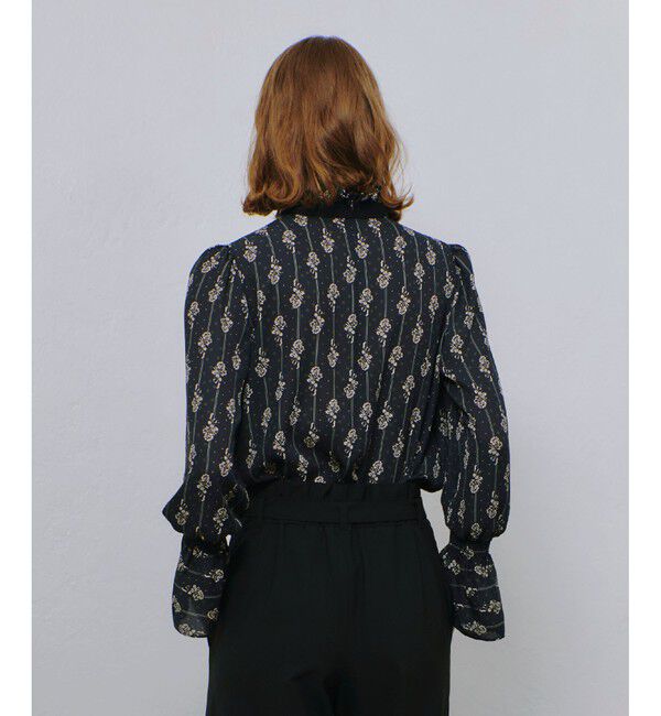 allureville「プチフルールプリントブラウス」|シャツ・ブラウス|