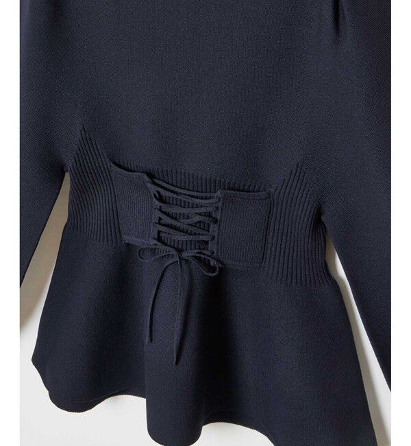 allureville「バックレースアッププルオーバー」|ニット・セーター|