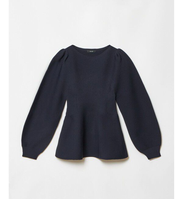 allureville「バックレースアッププルオーバー」|ニット・セーター|