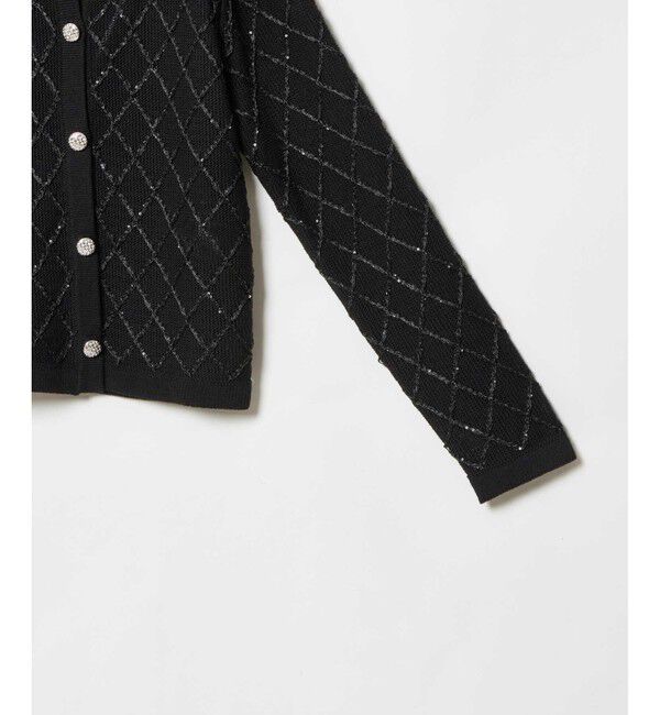 LOULOU WILLOUGHBY「【LOULOU WILLOUGHBY】シークインエンブロイダリーカーディガン」|カーディガン|