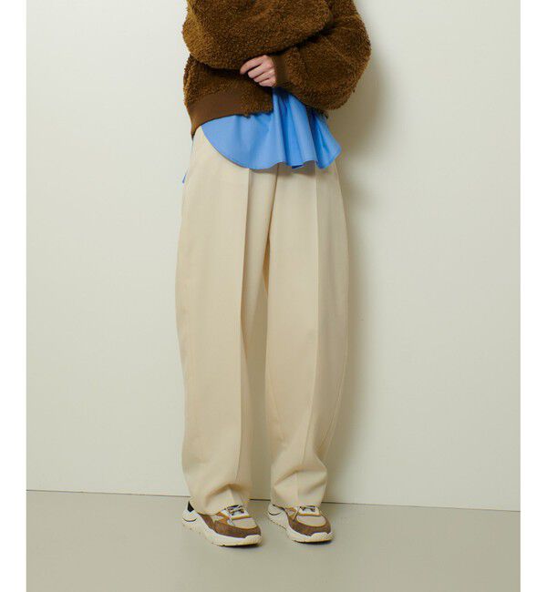 allureville「ドライウールカーブライントラウザー」|チノ|