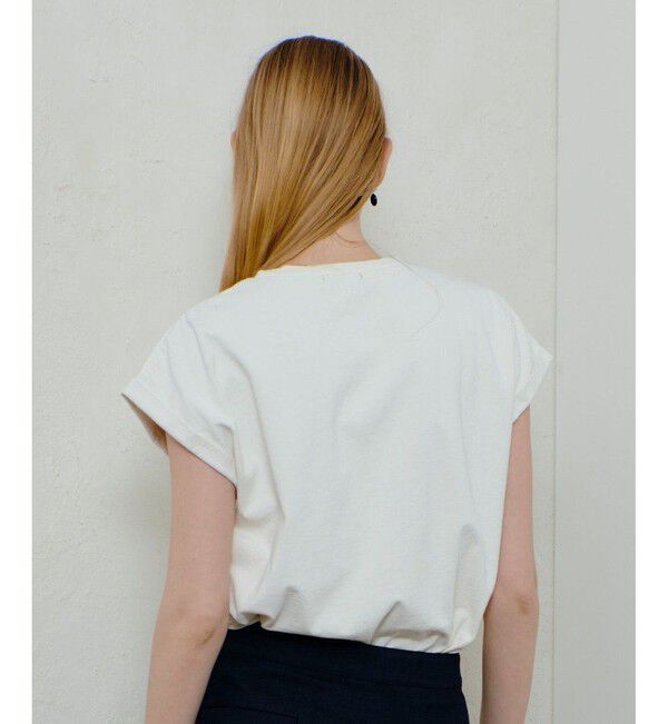 allureville「ピグメントダイターンバックスリーブ T」|Tシャツ・カットソー|