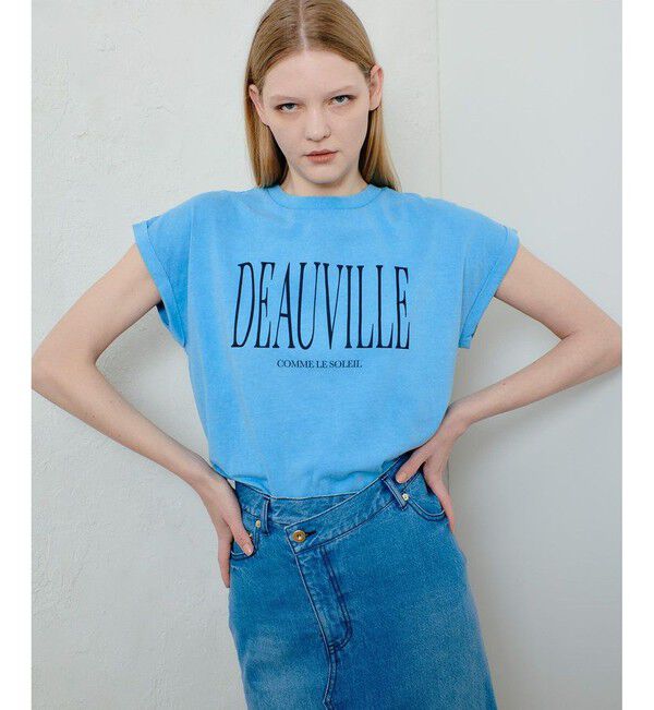 allureville「ピグメントダイターンバックスリーブ T」|Tシャツ・カットソー|