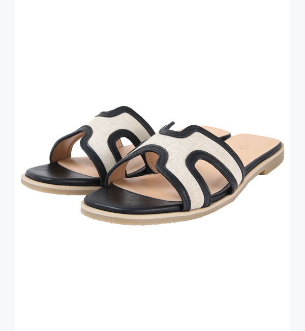 titivate「フラットスクエアサンダル」|サンダル|