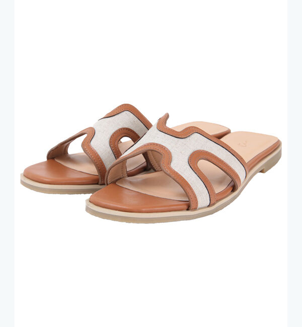 titivate「フラットスクエアサンダル」|サンダル|