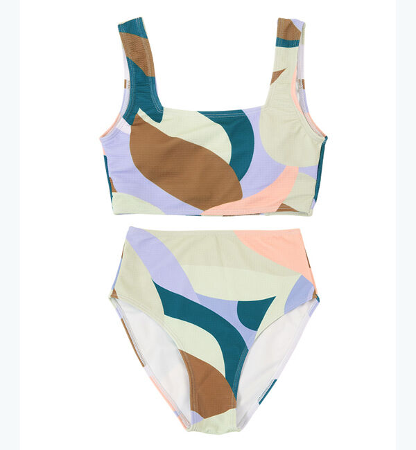 titivate「スクエアネック&times;ハイウエストビキニ」|ビキニ|ライトパープル