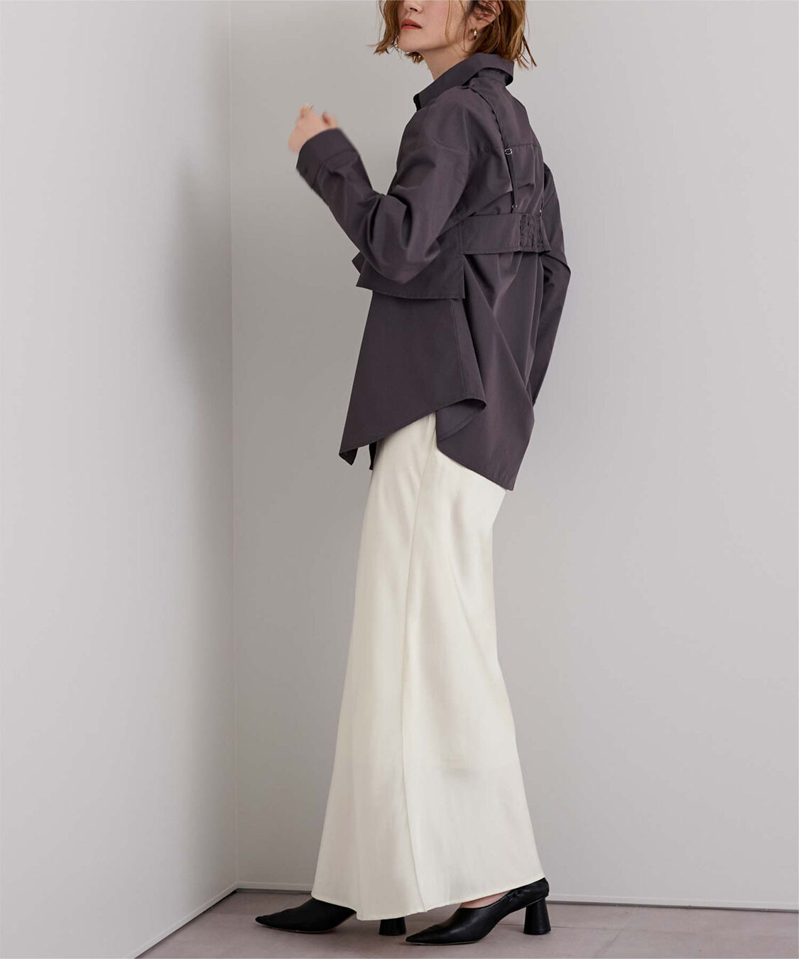 ur's「サテンマーメイドマキシスカート」|スカート|