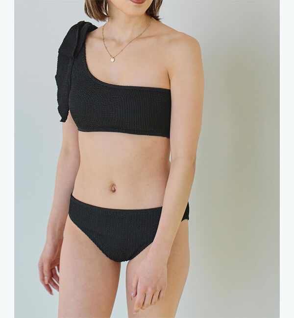 SEA DRESS「uneuneワンショルダーリボンビキニ/水着」|ビキニ|