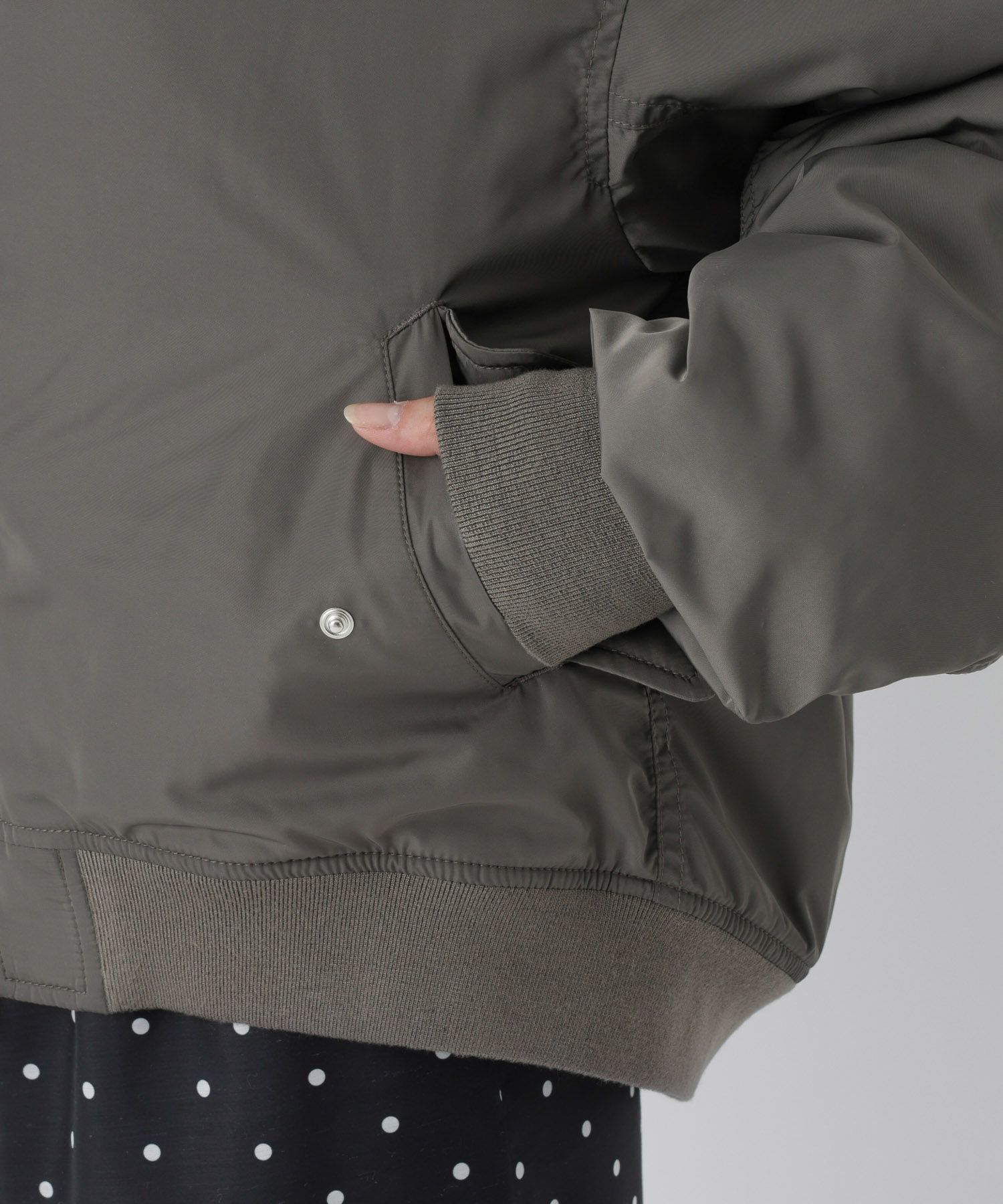 BABYLONE「ショートMA-1」|ブルゾン・スタジャン|