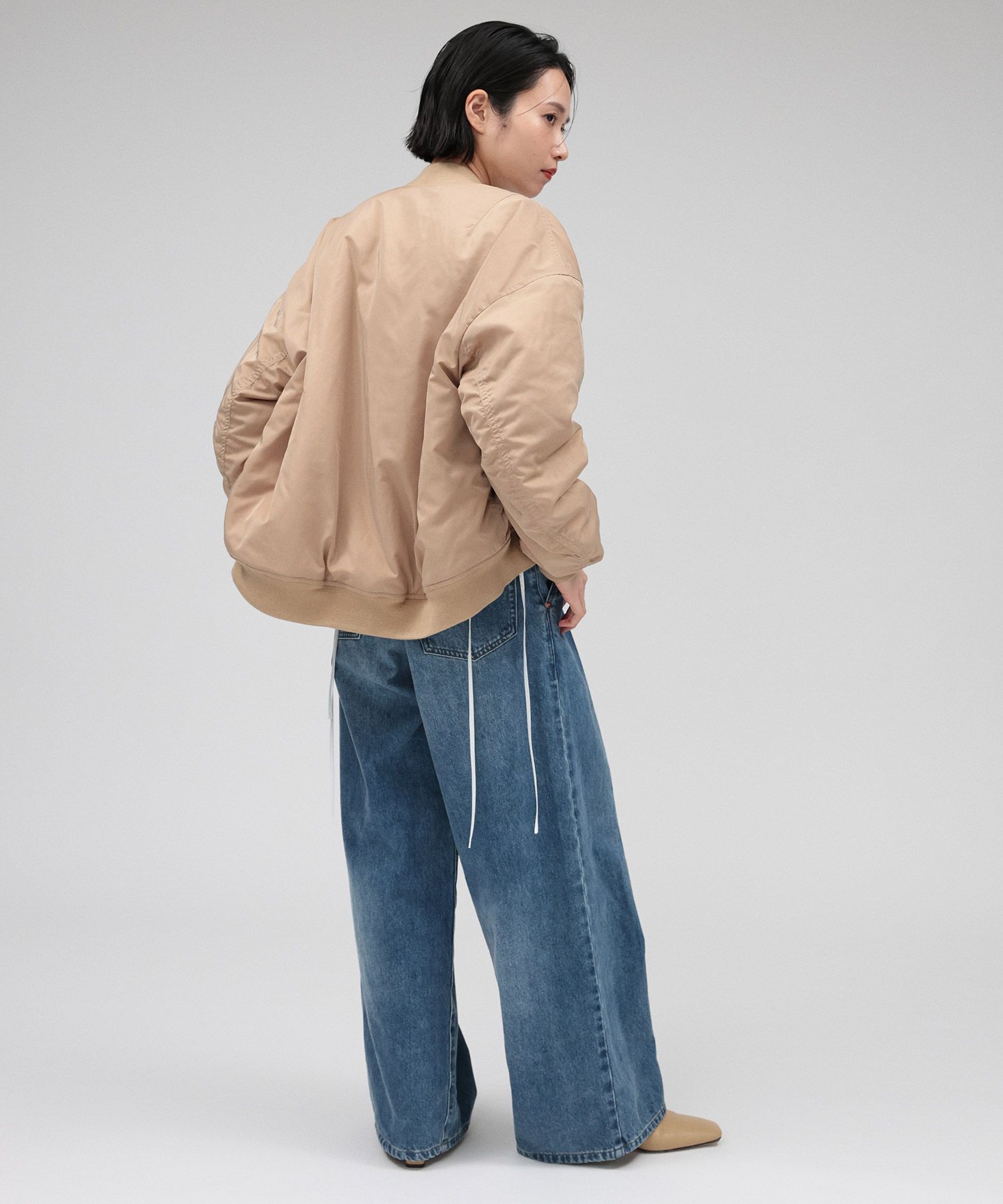 BABYLONE「ショートMA-1」|ブルゾン・スタジャン|