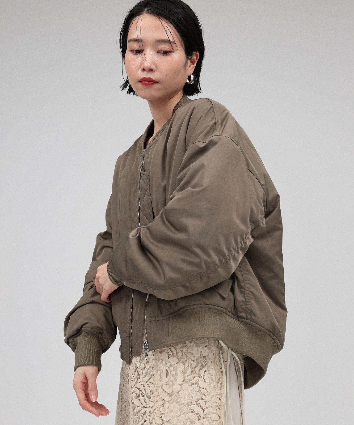 BABYLONE「ショートMA-1」|ブルゾン・スタジャン|