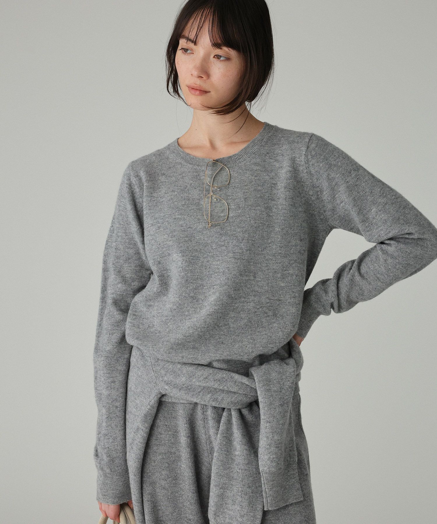 BABYLONE「【洗濯可】ウォッシャブルウールプルオーバー」|ニット・セーター|ﾗｲﾄｸﾞﾚｰ