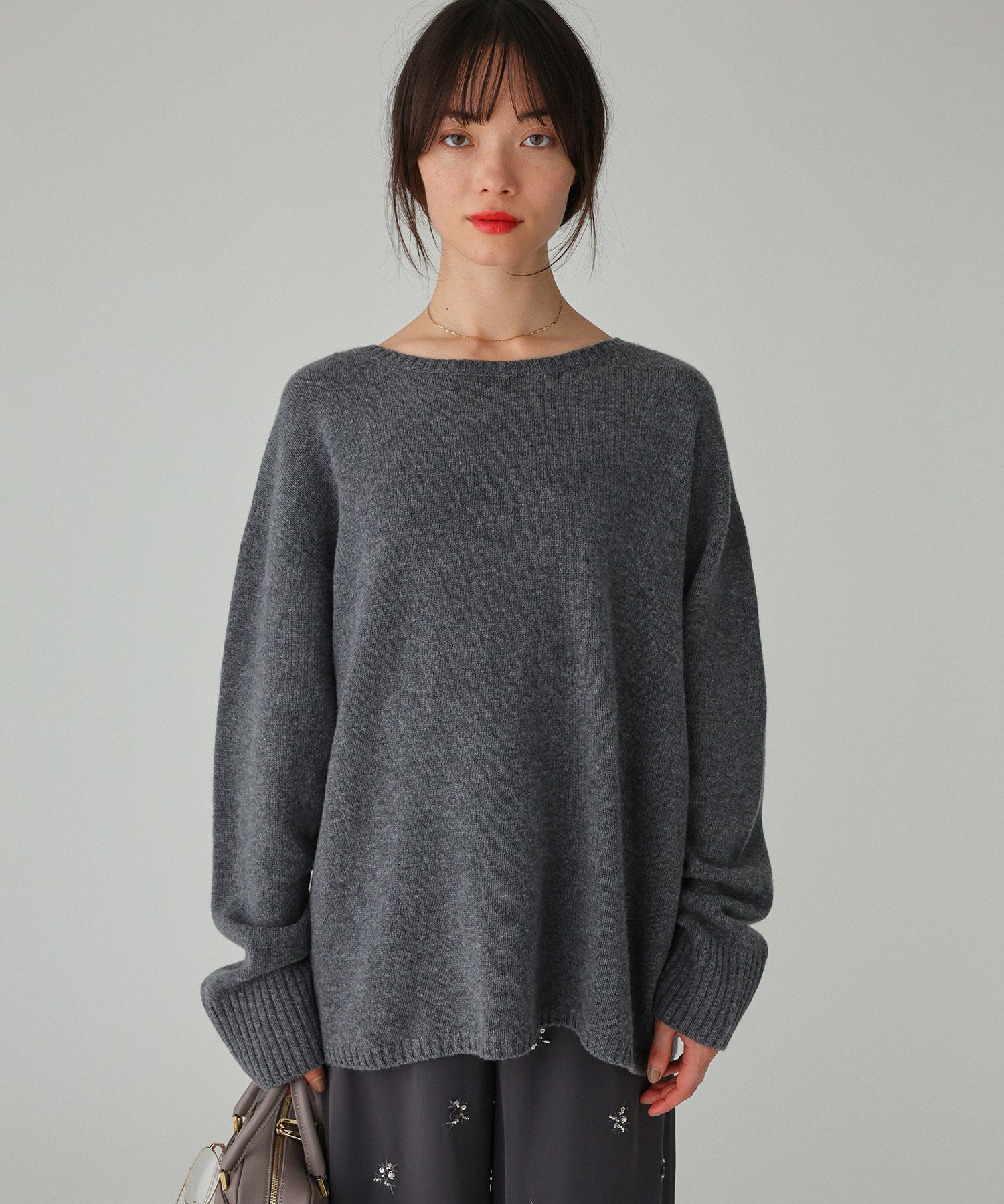 BABYLONE「ウルグアイウールニットプルオーバー」|ニット・セーター|ﾁｬｺｰﾙ