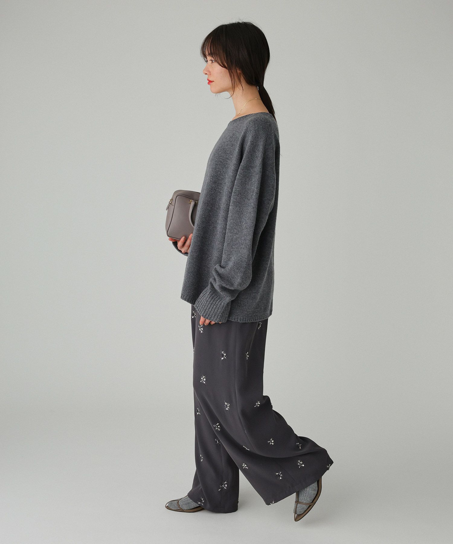 BABYLONE「ウルグアイウールニットプルオーバー」|ニット・セーター|