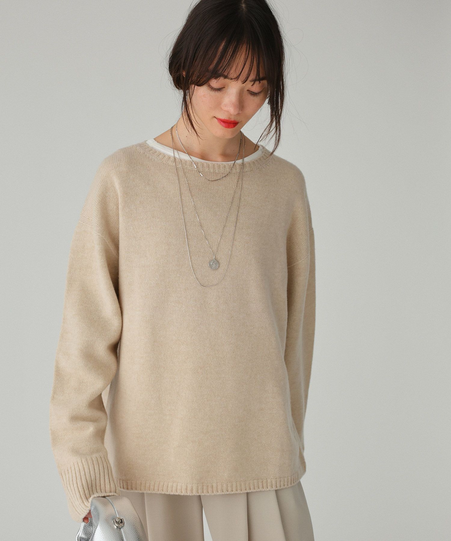 BABYLONE「ウルグアイウールニットプルオーバー」|ニット・セーター|