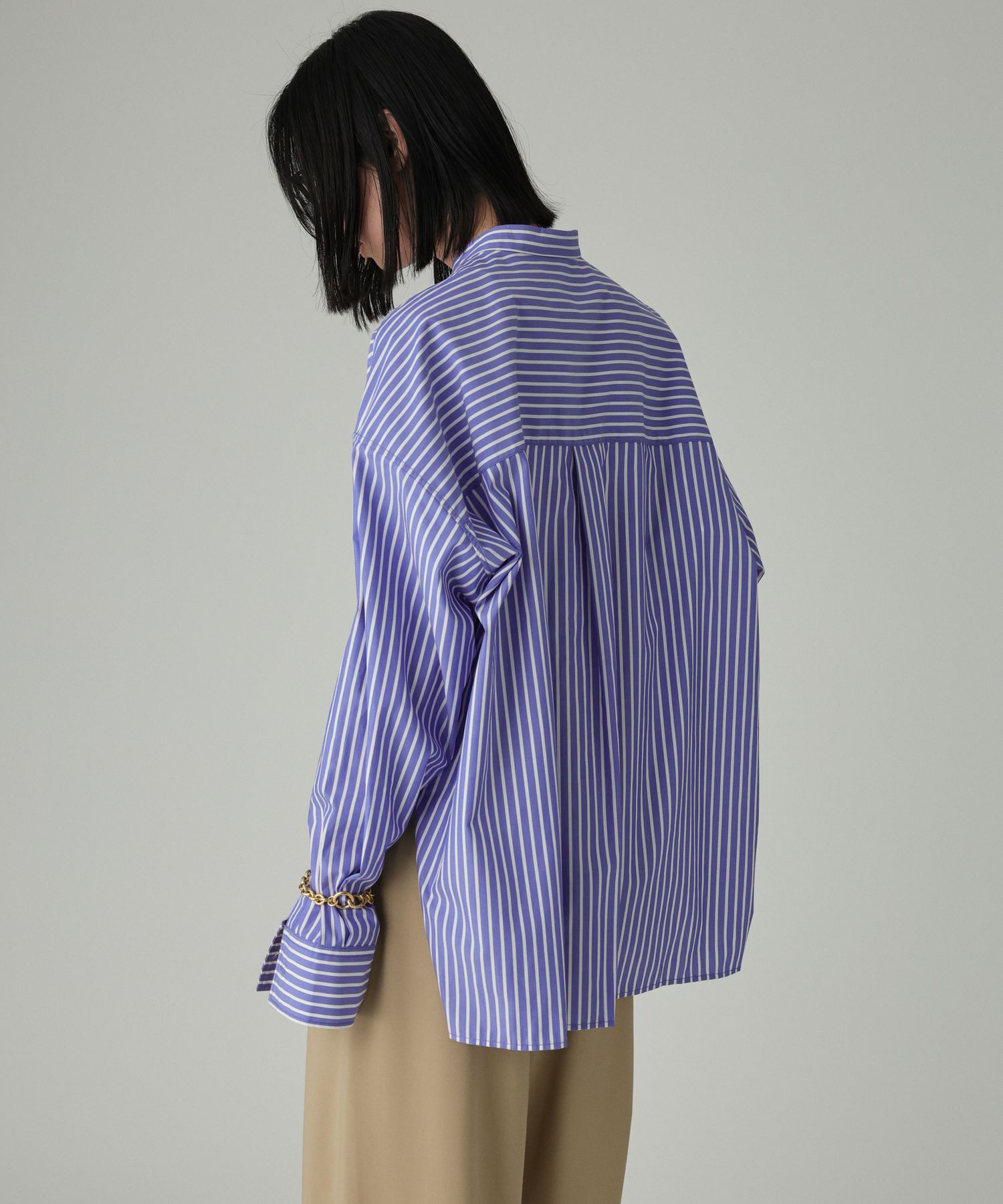 BABYLONE「バンドカラーデザインシャツ」|シャツ・ブラウス|