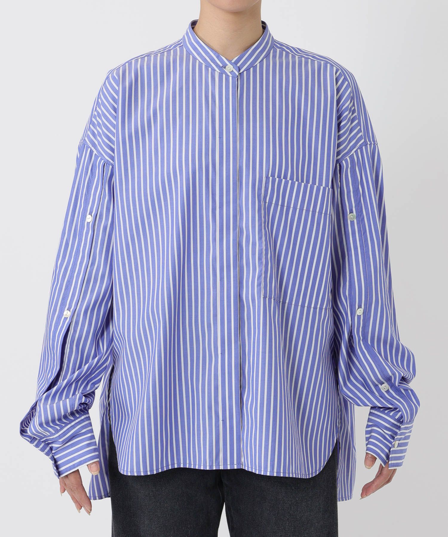 BABYLONE「バンドカラーデザインシャツ」|シャツ・ブラウス|