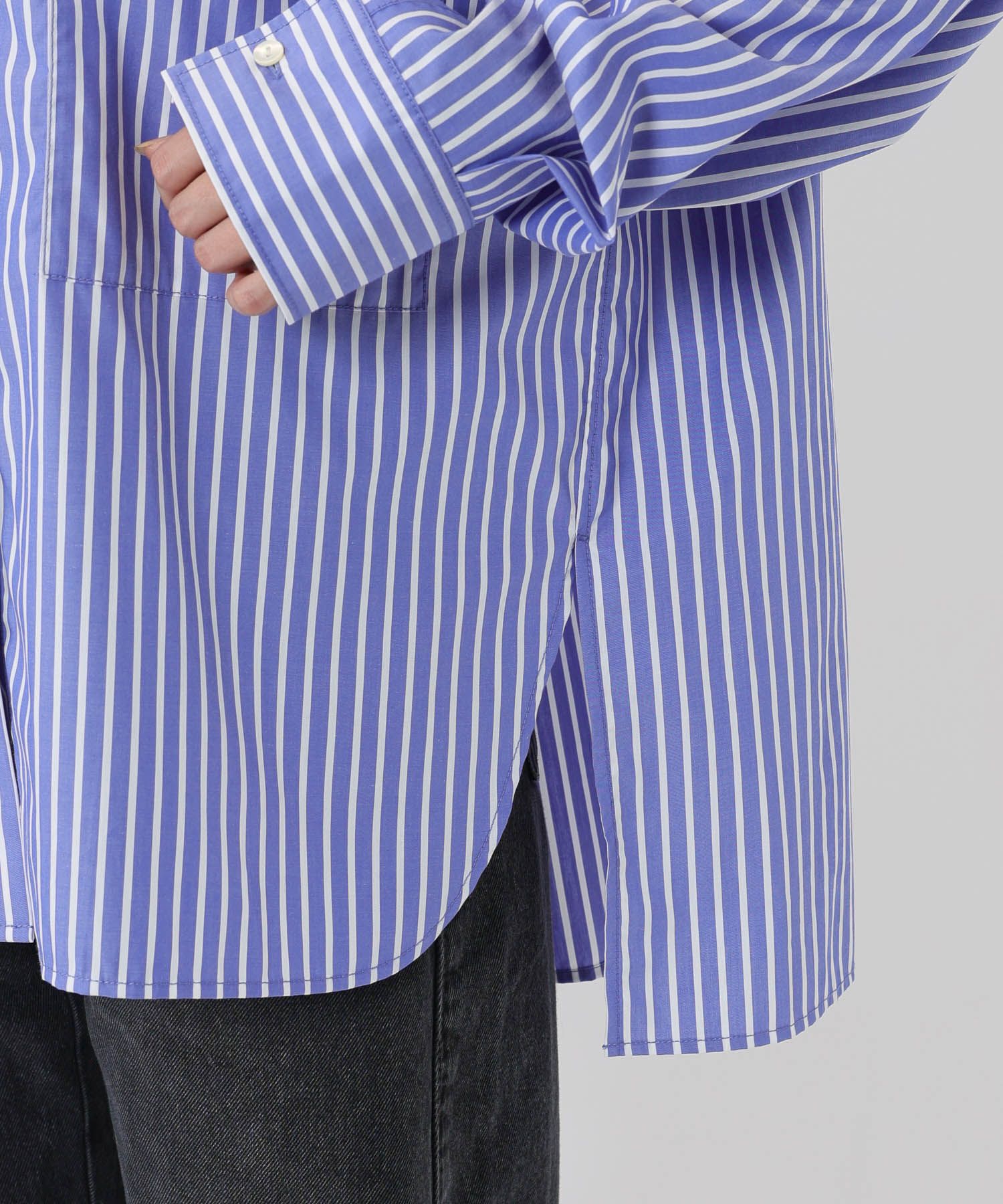 BABYLONE「バンドカラーデザインシャツ」|シャツ・ブラウス|