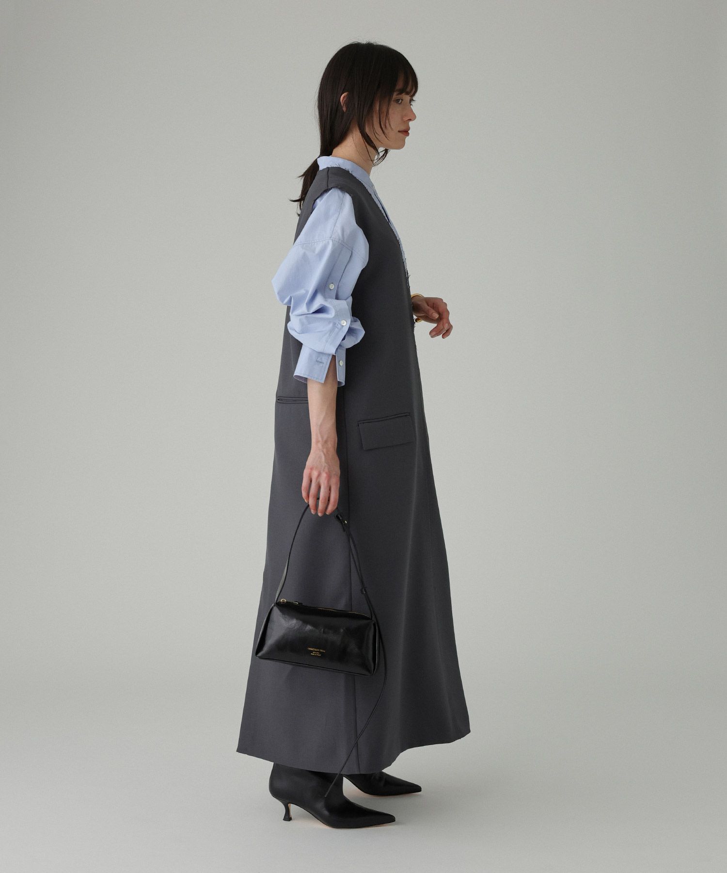 BABYLONE「バンドカラーデザインシャツ」|シャツ・ブラウス|