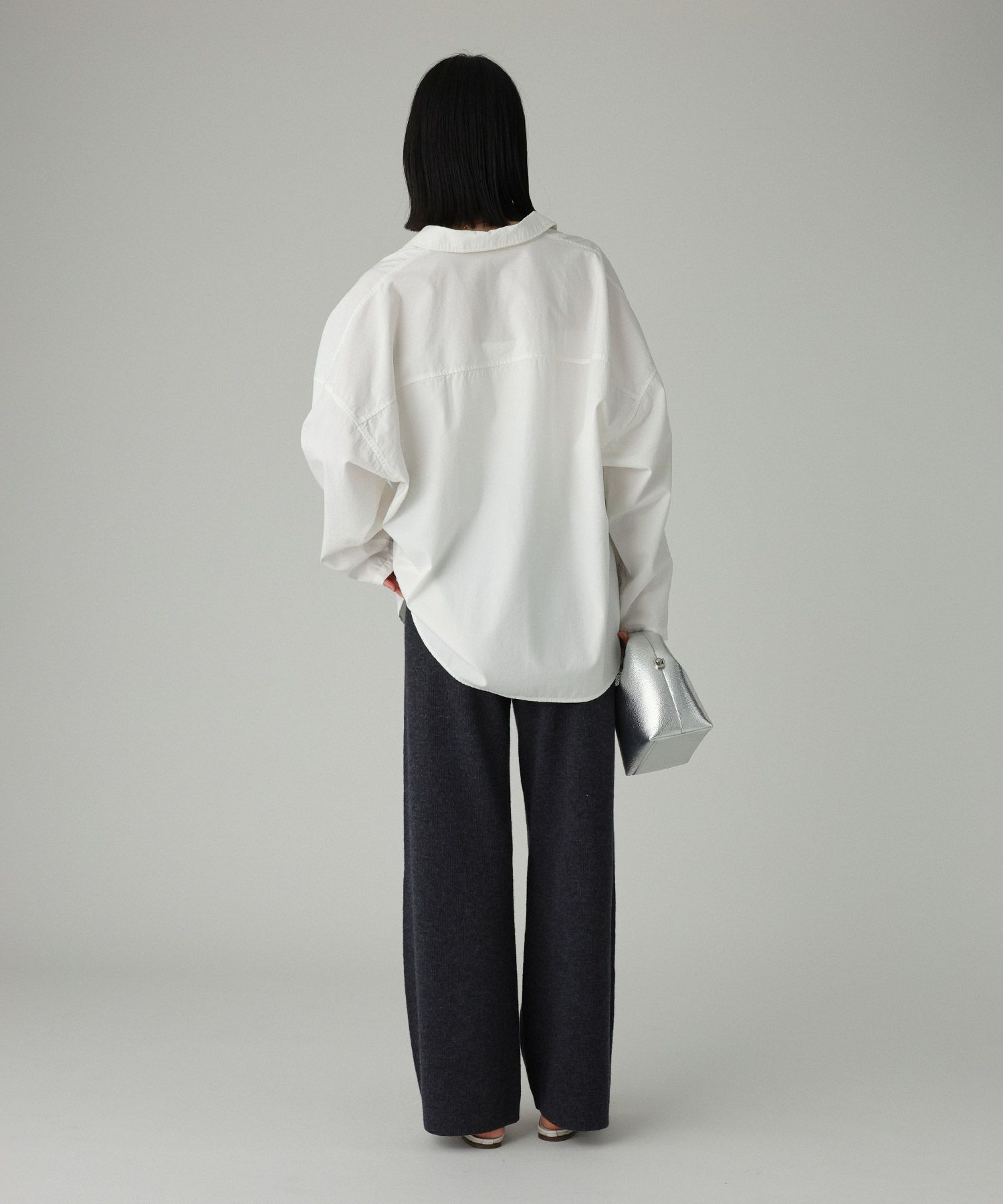 BABYLONE「襟付き深Vブラウス」|シャツ・ブラウス|