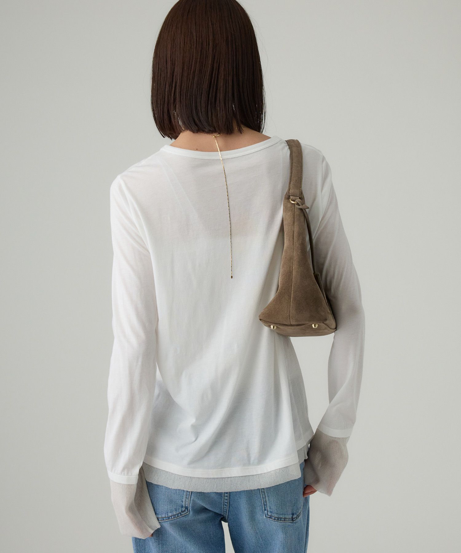 BABYLONE「チュールレイヤードロンＴ」|Tシャツ・カットソー|