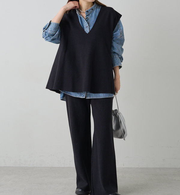  「ミラノリブニットフレアパンツ」|その他|