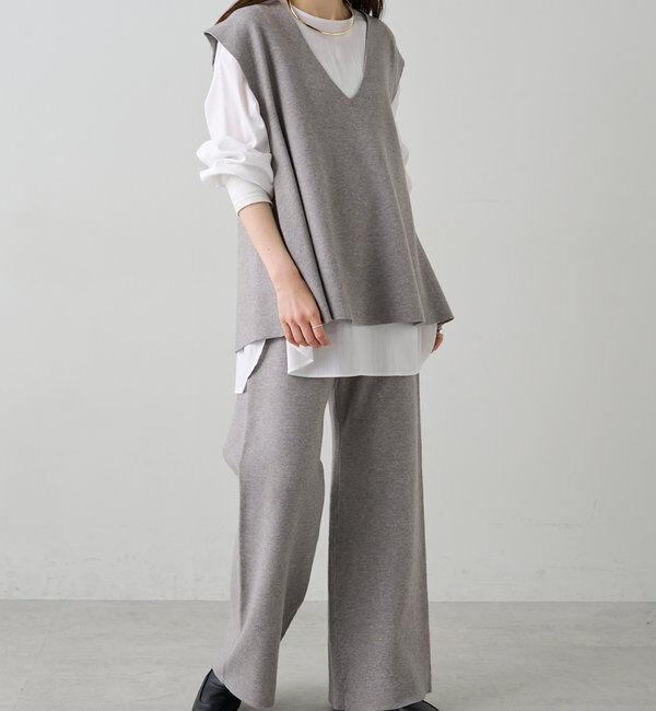  「ミラノリブニットフレアパンツ」|その他|