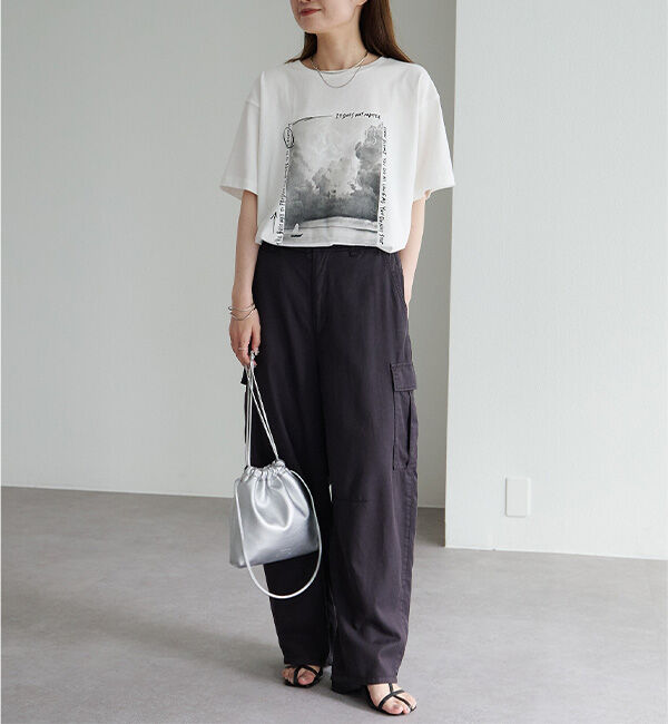  「【接触冷感+UVカット】フォトプリントTシャツ」|Tシャツ・カットソー|