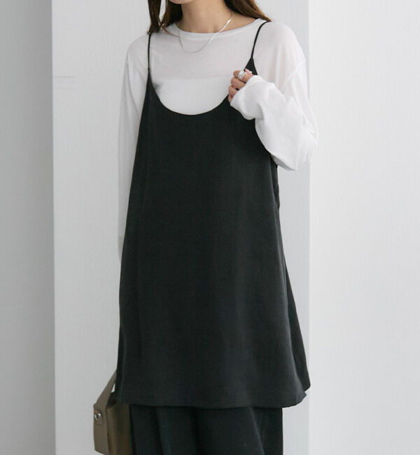  「【着回し力◎/セットアイテム】ソフトツイルキャミチュニック+パンツセット」|その他|