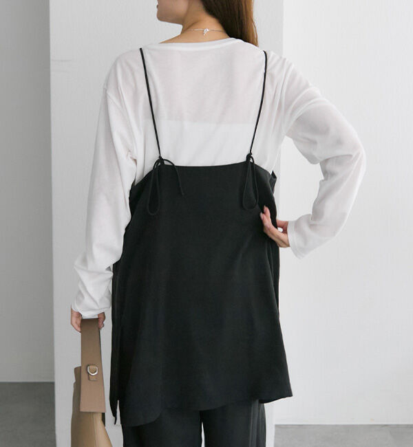  「【着回し力◎/セットアイテム】ソフトツイルキャミチュニック+パンツセット」|その他|