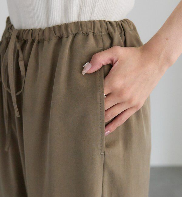  「【着回し力◎/セットアイテム】ソフトツイルキャミチュニック+パンツセット」|その他|