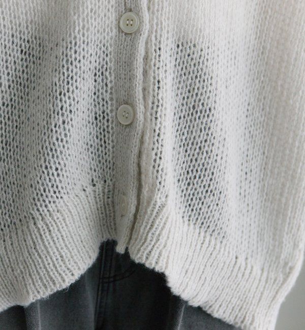  「3Gドロップ天竺ニットVネックカーディガン」|カーディガン|