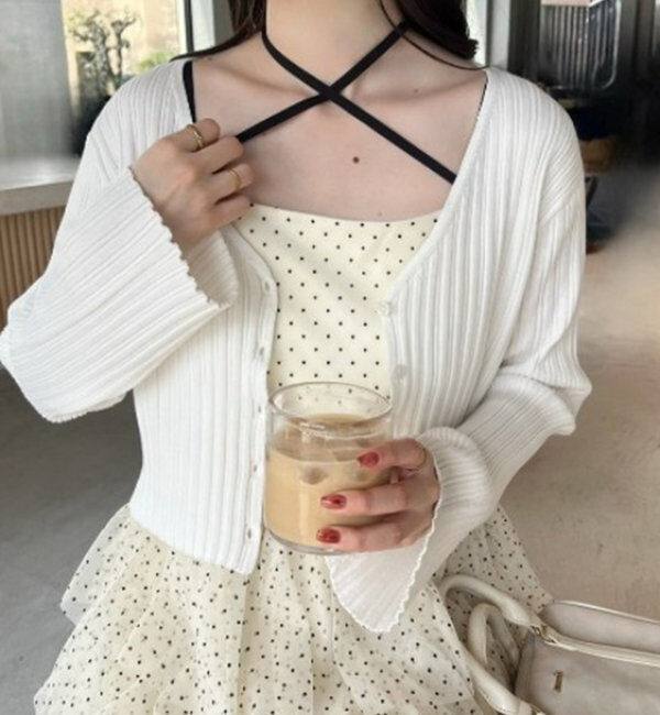  「ベルスリーブカーディガン」|ニット・セーター|