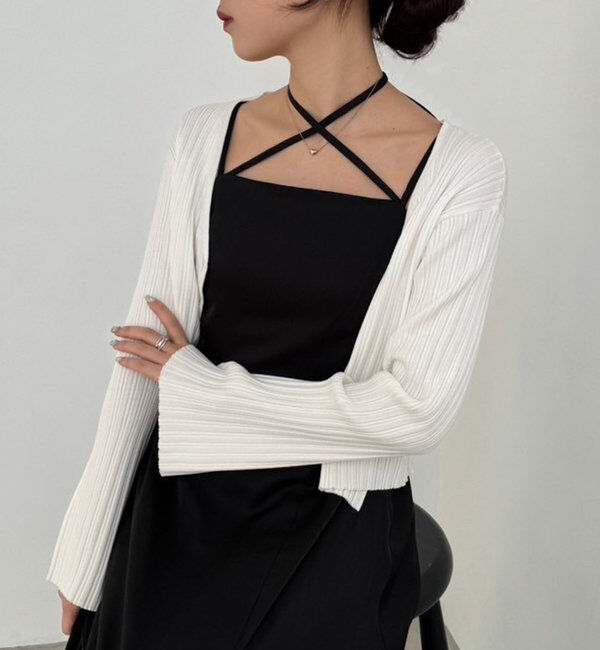  「ベルスリーブカーディガン」|ニット・セーター|