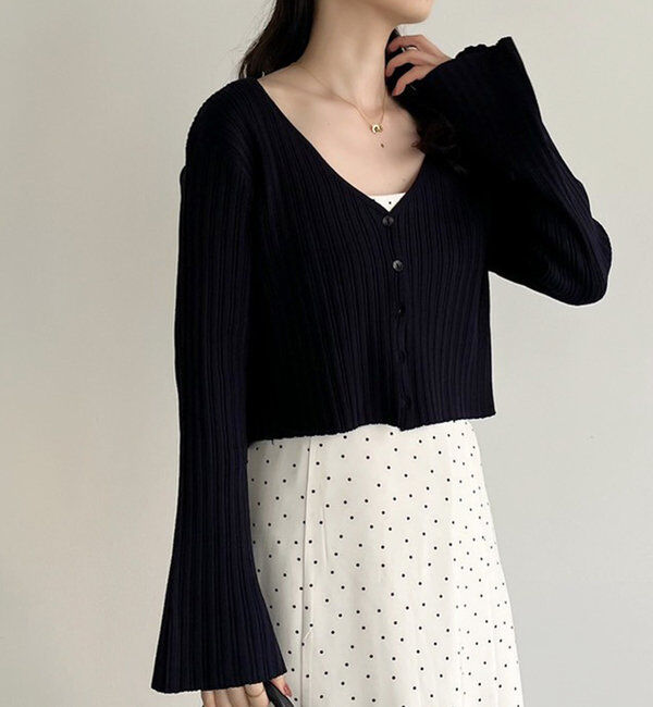  「ベルスリーブカーディガン」|ニット・セーター|