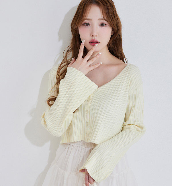  「ベルスリーブカーディガン」|ニット・セーター|