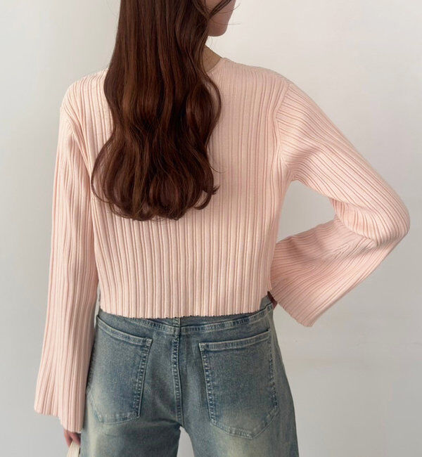  「ベルスリーブカーディガン」|ニット・セーター|