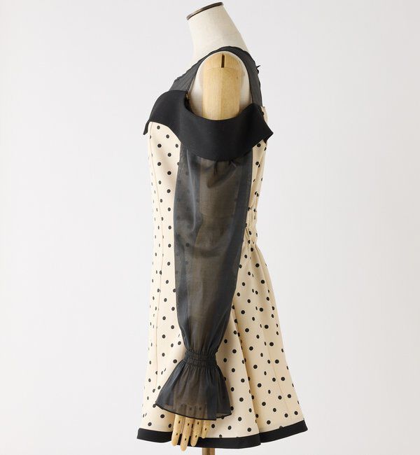  「【Occasion Collection】袖取り外し可能ミニワンピース」|ワンピース|