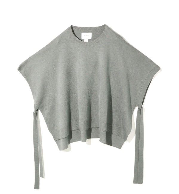 MIDIUMISOLID「MIDIUMISOLID for Ladies サイドリボンポンチョ」|ニット・セーター|