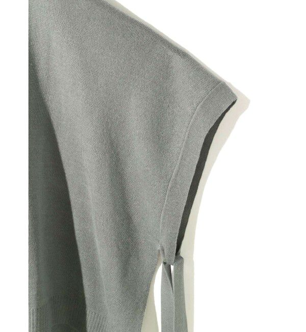 MIDIUMISOLID「MIDIUMISOLID for Ladies サイドリボンポンチョ」|ニット・セーター|