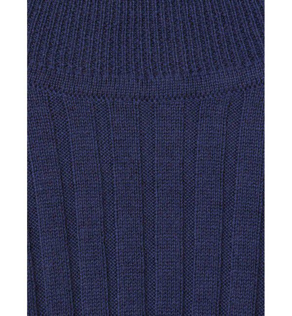 mizuiro ind「mizuiro ind ワイドリブタートルネックプルオーバー」|ニット・セーター|
